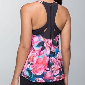 Lululemon Lightened Up Singlet Secret Garden